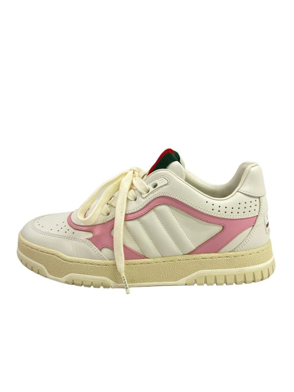 Gucci Sneakers Reweb White Pink Multi Sherry Leather